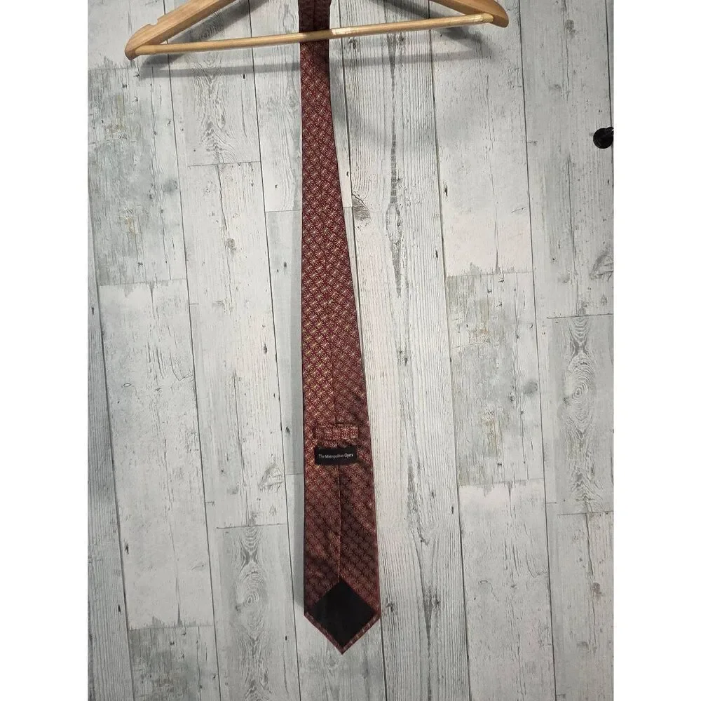 Metropolitan Opera Collectible Starburst Pattern Silk Tie
